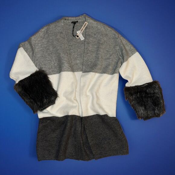 Coco + Carmen Sweaters - Coco + Carmen Color Block Cardigan Sweater